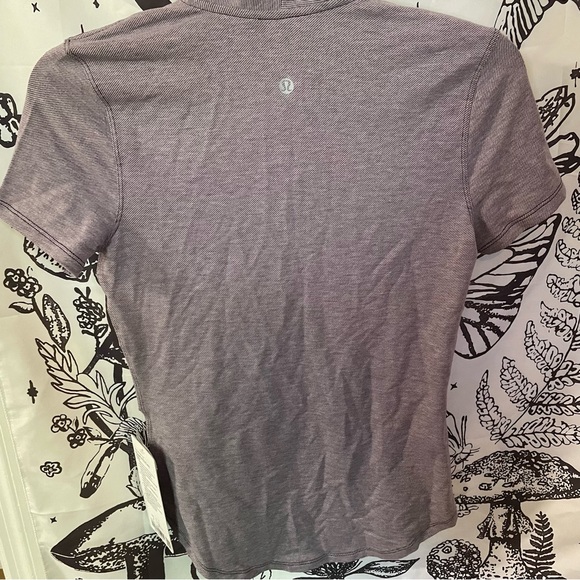 NWT LULULEMON PLAYER’S PRO-FORM POLO SIZE 4 HEATHERED DEEP PHANTOM PURPLE - Picture 3 of 5